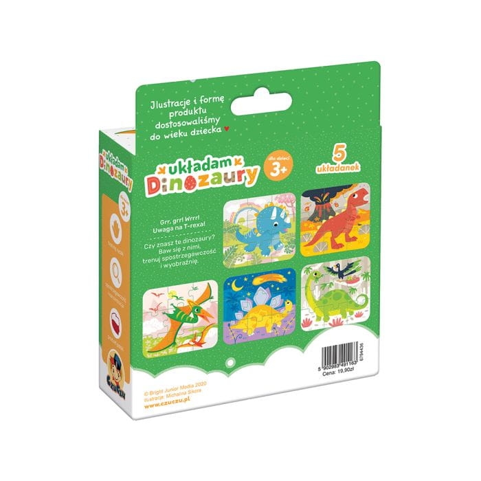 Puzzle z dinozaurami dla dzieci – nauka przez zabawę