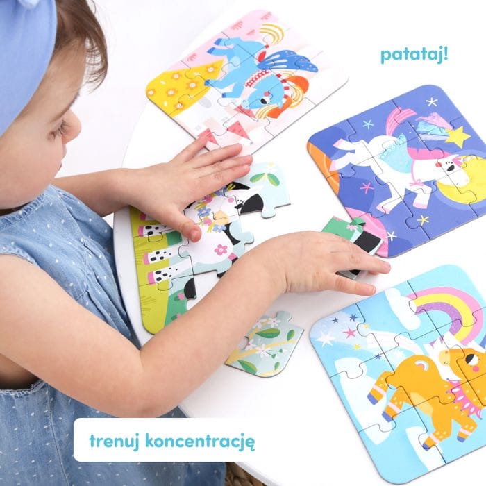 Zestaw Układam Koniki CzuCzu to wyjątkowe puzzle edukacyjne
