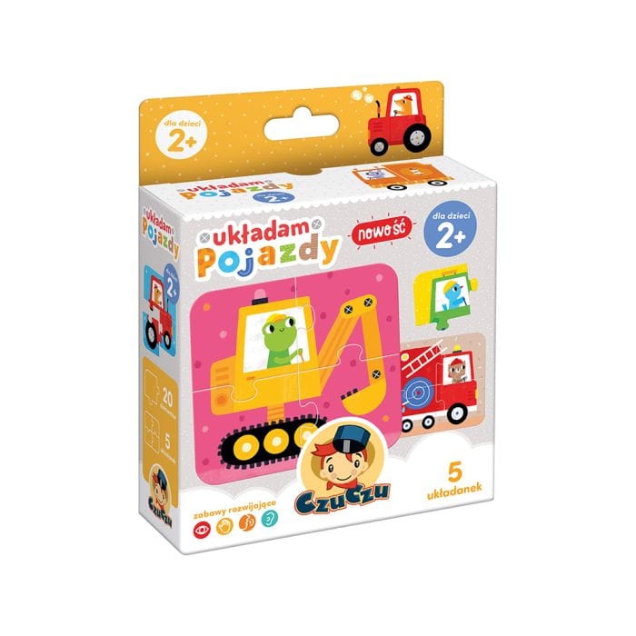 układam pojazdy czuczu puzzle dla dzieci