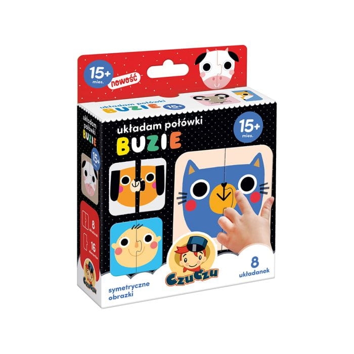 Układam połówki – buzie CzuCzu układanka edukacyjna dla malucha