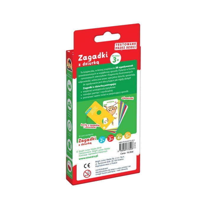 CzuCzu Zagadki z dziurką 3+ – zabawa sensoryczna i pierwsze zagadki