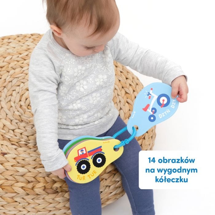 Interaktywna książeczka Dźwięki Pojazdy CzuCzu – ilustracje i wyrazy dźwiękonaśladowcze