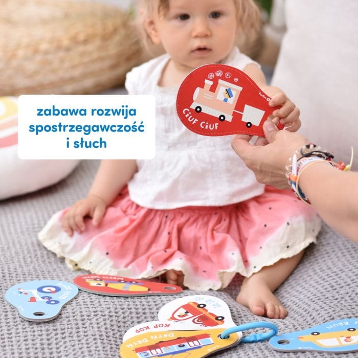 CzuCzu Dźwięki Pojazdy 1+ – kolorowe ilustracje pojazdów i opis dźwięków