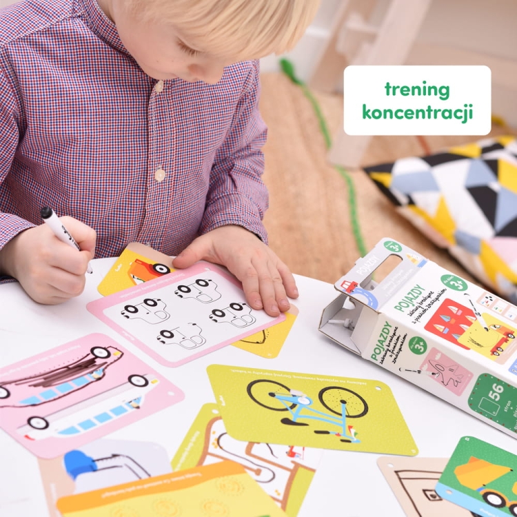 Edukacyjny zestaw Pojazdy CzuCzu – ćwiczenie motoryki małej