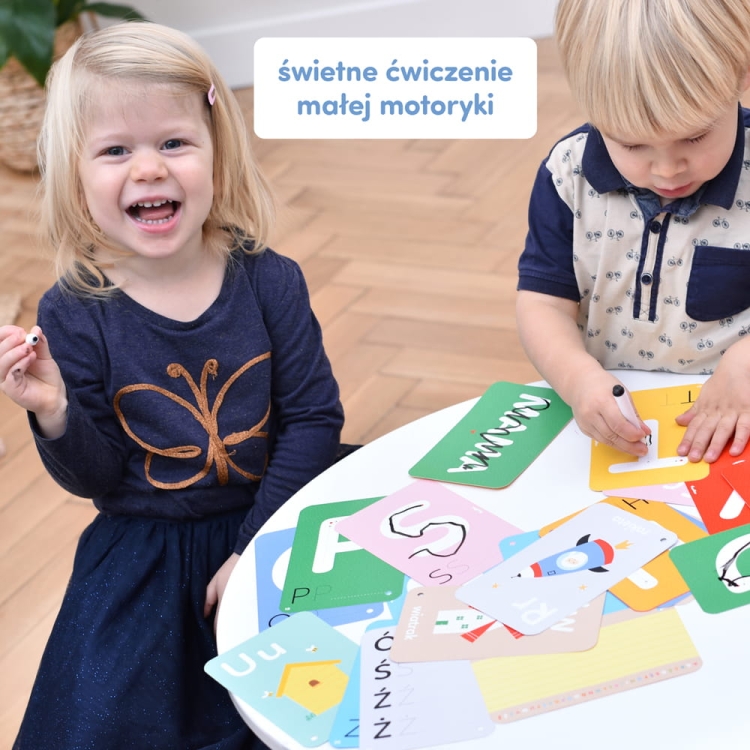 Zestaw edukacyjny CzuCzu Poznaję Litery z poradnikiem dla rodziców