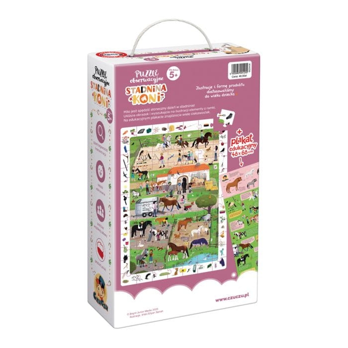 układanka edukacyjna stadnina koni puzzle CzuCzu