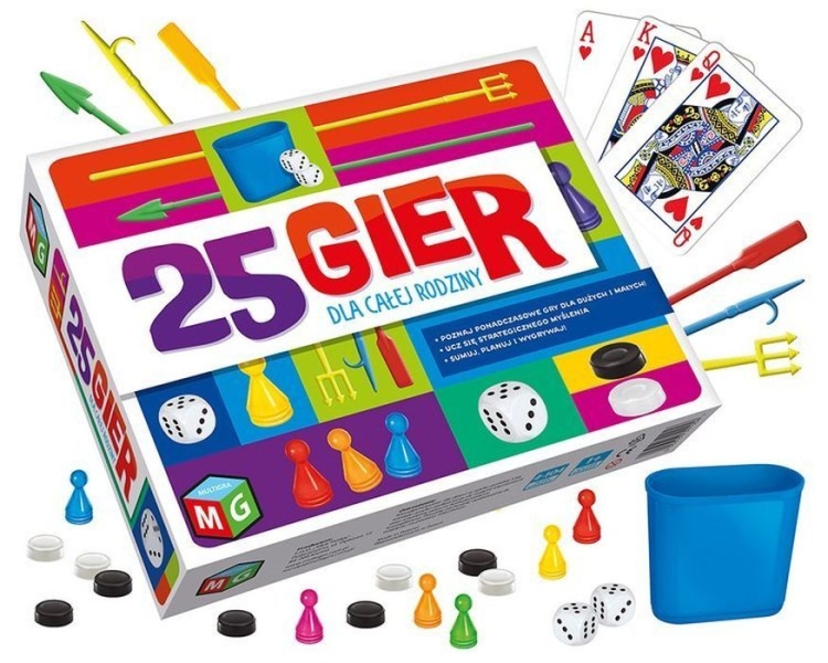 zestaw 25 gier dla rodziny