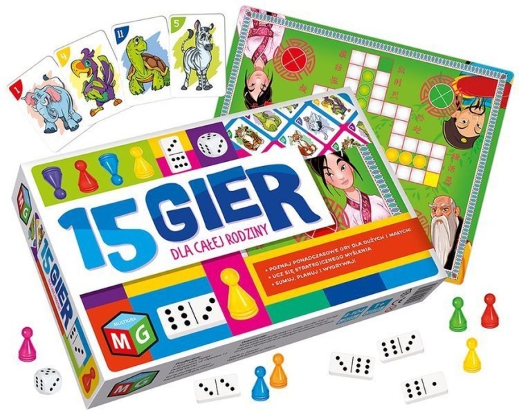 zestaw 15 gier dla całej rodziny