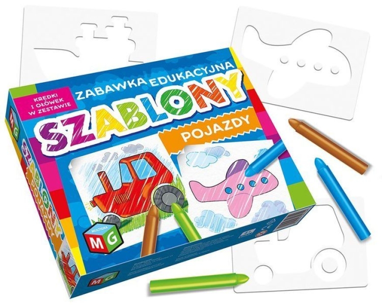 SZABLONY POJAZDY dla chłopców Multigra