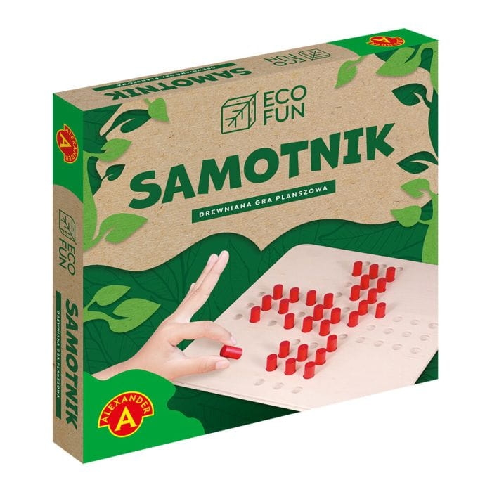 Drewniana gra Samotnik ECO FUN Alexander – elementy zestawu