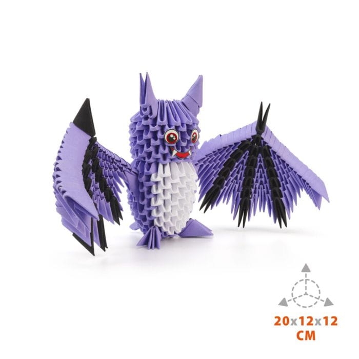 Figurka ORIGAMI 3d Nietoperz z papieru