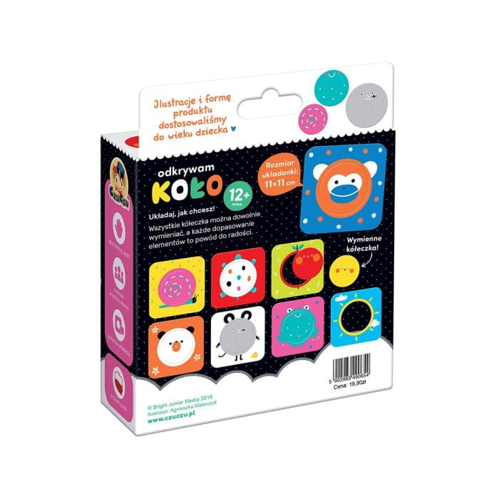 Zestaw edukacyjny CzuCzu Odkrywam Kolory – karty i elementy do zabawy