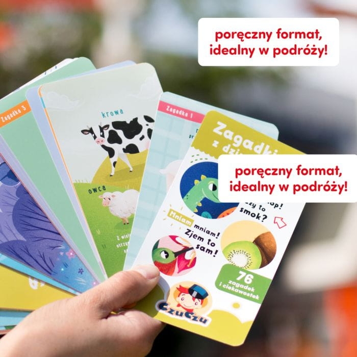 Edukacyjne zagadki CzuCzu z dziurką dla przedszkolaków 4+ – nauka przez zabawę