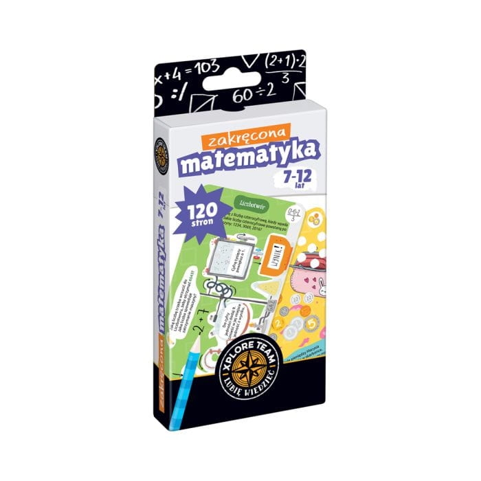 Xplore Team Zakręcona matematyka 7‑12 lat – edukacyjna książeczka matematyczna