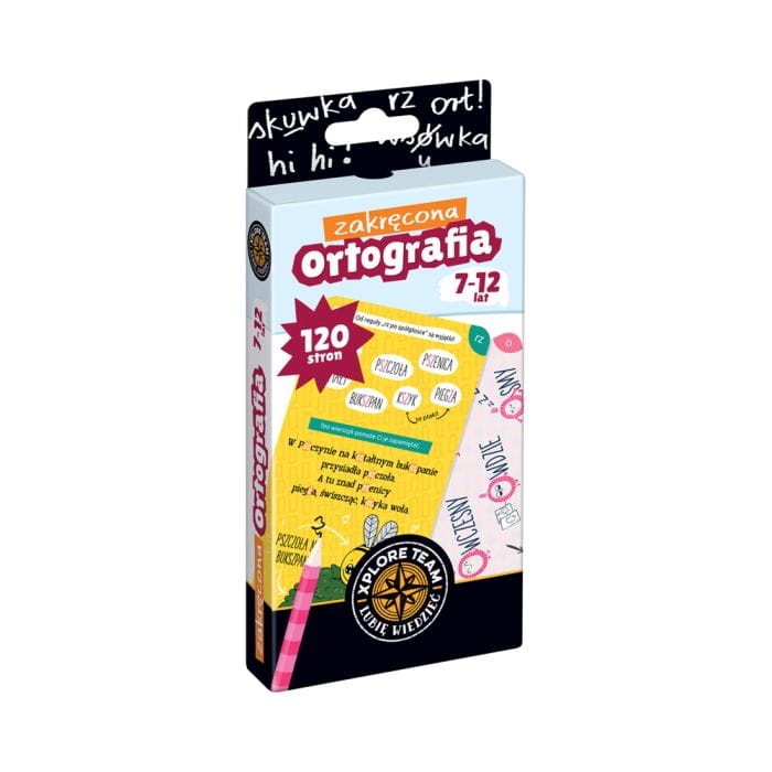 Xplore Team Zakręcona ortografia 7‑12 lat – edukacyjna książeczka ortograficzna