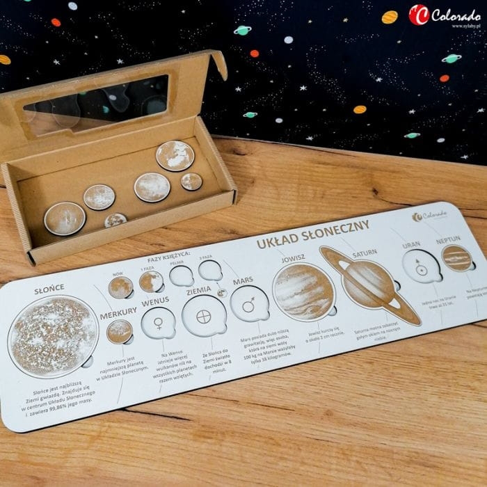 Drewniany układ Słoneczny – edukacja astronomiczna przez zabawę