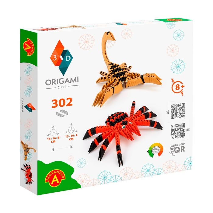 Zestaw Origami 3D dla dzieci – rozwój zdolności manualnych.