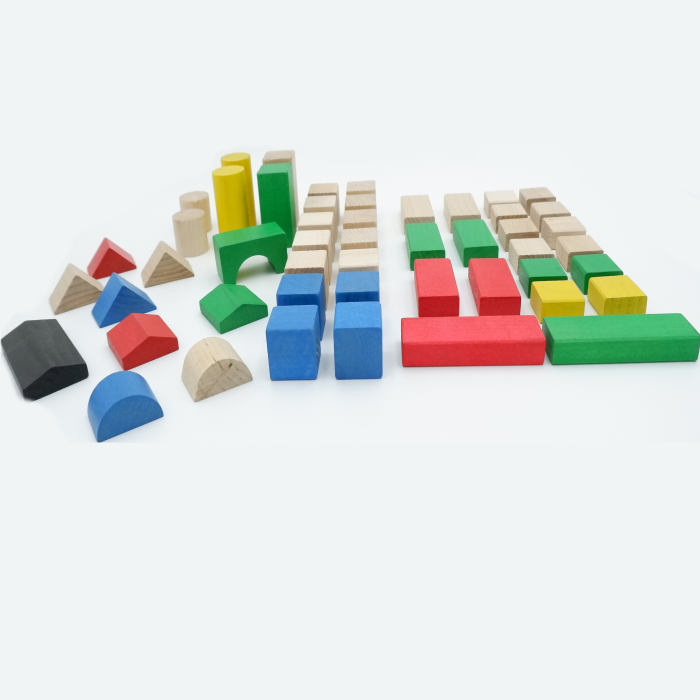 polskie klocki drewniane dla najmłodszych.