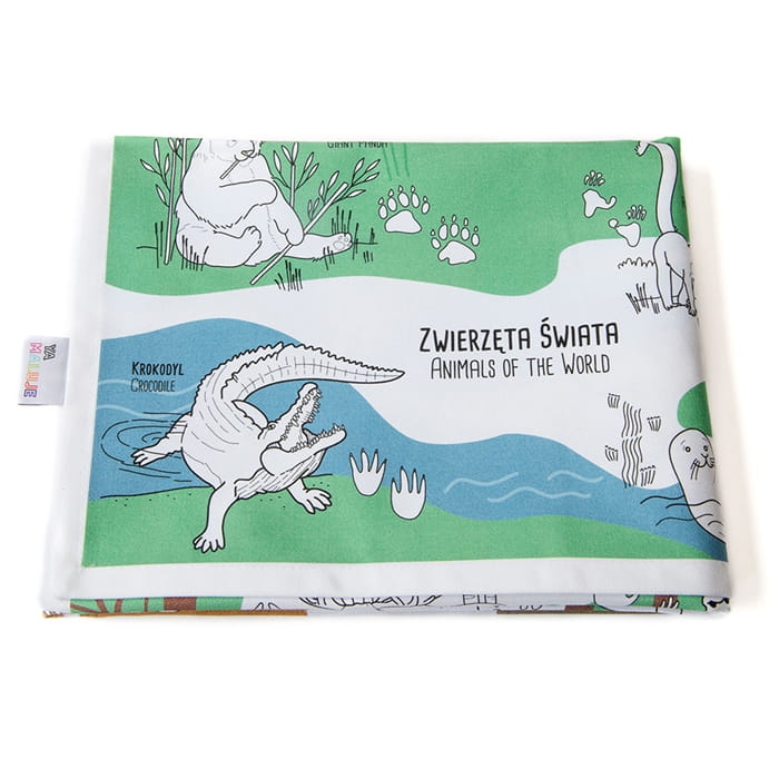 Obrus do kolorowania ZWIERZĘTA ŚWIATA - kolorowanka xxl - Yamaluje 3+