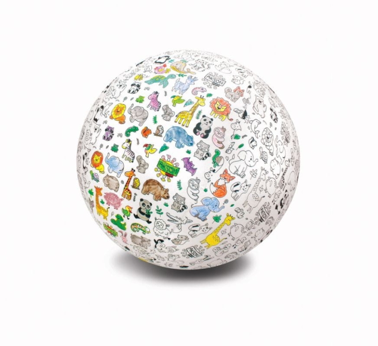piłka xxl balonowa do kolorowania zwierzęta