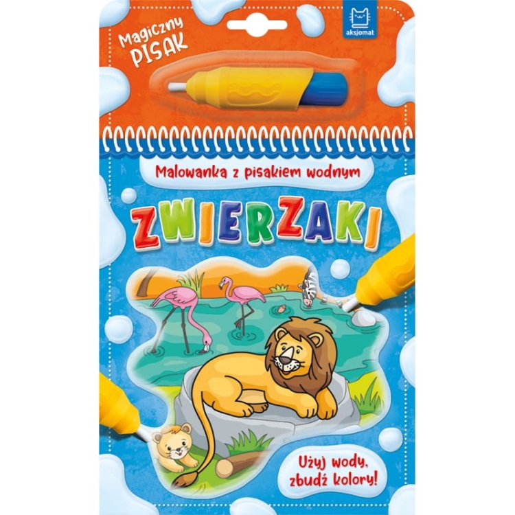 ZWIERZAKI - malowanka z pisakiem wodnym - Aksjomat 3+
