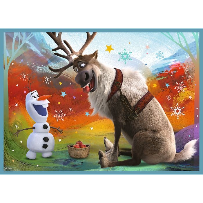 puzzle frozen niezwykły świat 4w1