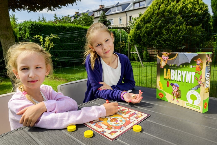 Eko Gra Labirynt - elementy gry bez plastiku