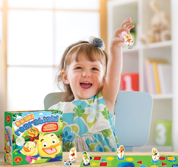 Rodzinna gra edukacyjna Kwaki Rozrabiaki 2–4 graczy