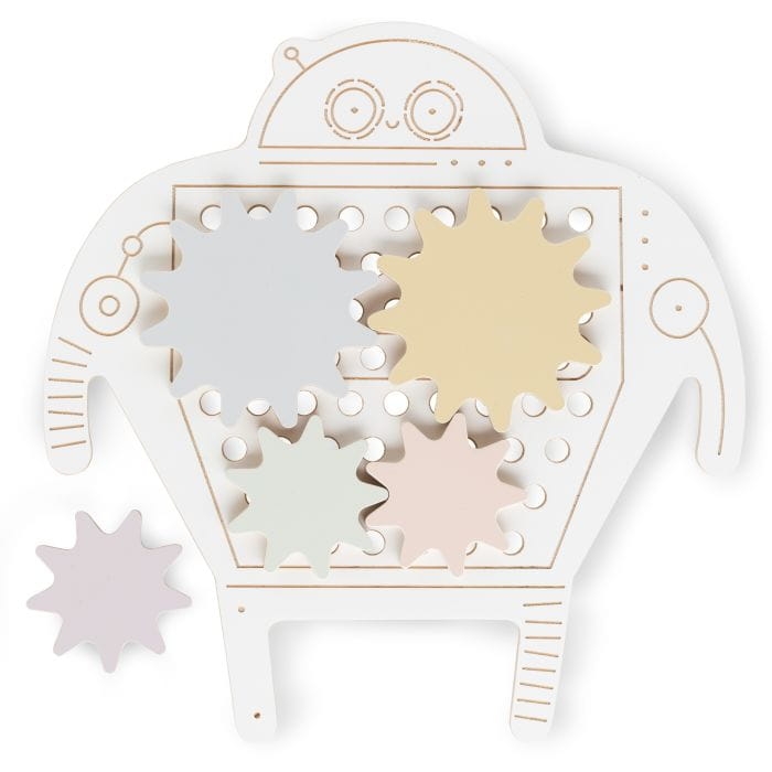 Przeplatanka dla dzieci drewniana przeszywanka ROBOT JOJO