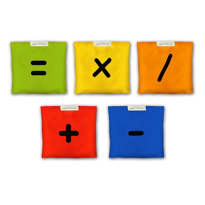 woreczki gimnastyczne działania matematyczne.jpg