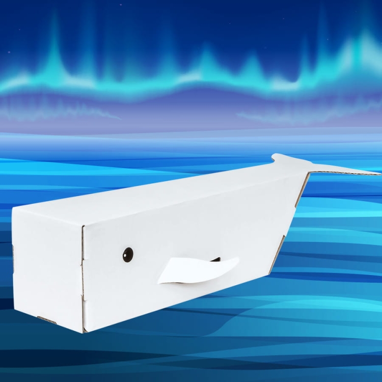 zabawka edukacyjna zwierzęta polarne z kartonu