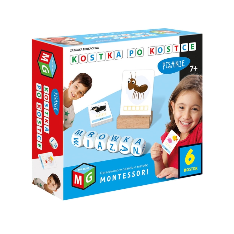 zabawka edukacyjna kostka po kostce montessori