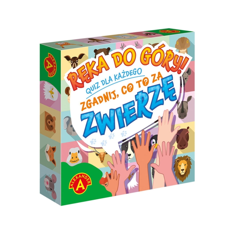 Quiz Ręka do Góry Zgadnij zwierzę – karty i akcesoria