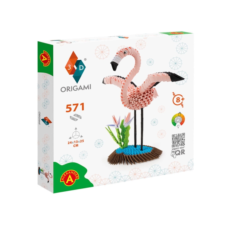 Origami 3D Flaming Alexander – zestaw kreatywny do samodzielnego składania.