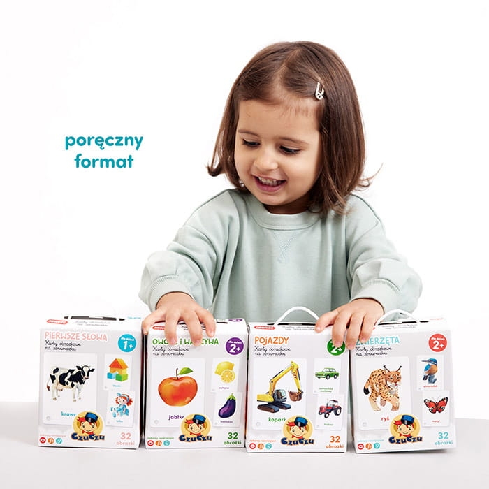 Karty CzuCzu na sznureczku – wspierają naukę słów i ciekawość dziecka