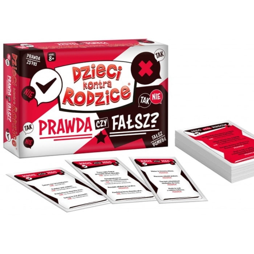 Zawartość gry Dzieci kontra rodzice Prawda czy fałsz