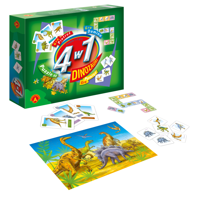 Zestaw gier edukacyjnych 4 w 1 – rozwój spostrzegawczości i koncentracji