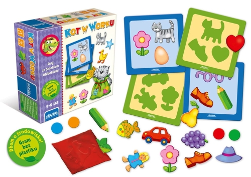 Gra edukacyjna 3+ Kot w worku – zabawa i nauka z Smokiem Obibokiem