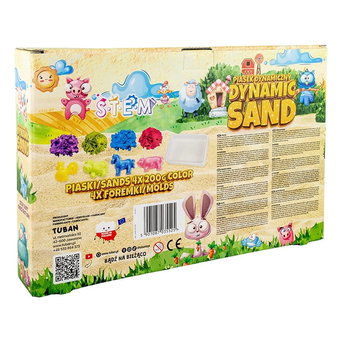 Piasek kinetyczny Tuban – kreatywna zabawa dla dzieci