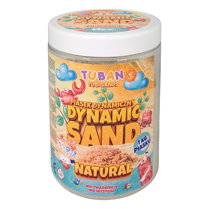 Piasek kinetyczny dynamiczny Tuban – naturalny 1 kg