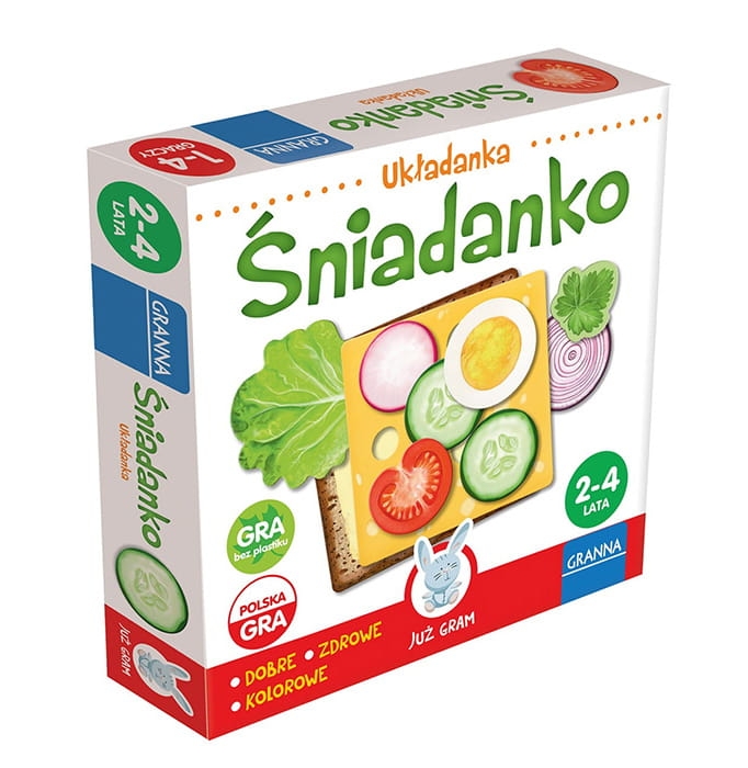 Układanka dla najmłodszych Śniadanko Granna 2+ pudełko