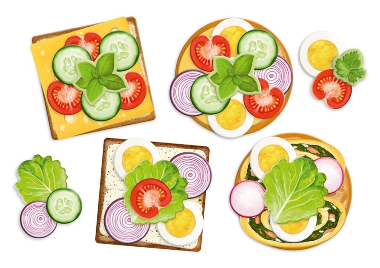 Rozgrywka i układanie elementów Śniadanko Granna