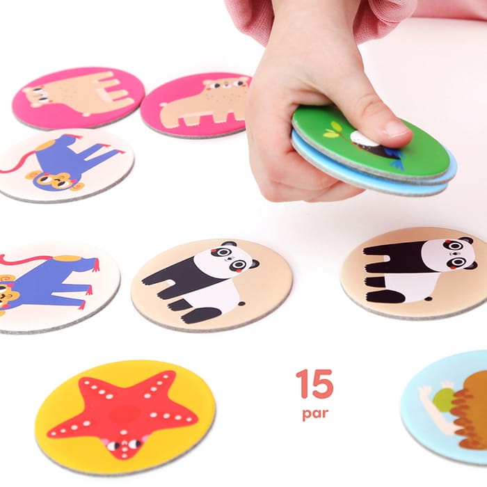 zestaw Memo dzikie zwierzęta – poznawanie dzikich zwierząt poprzez zabawę