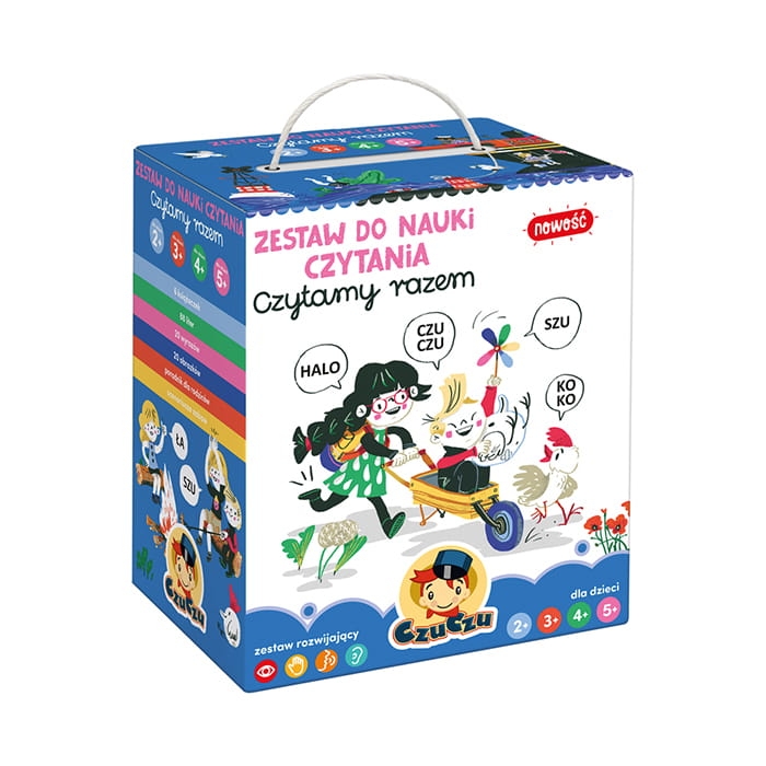 Czytamy razem CzuCzu – zestaw edukacyjny do nauki czytania dla dzieci 2+