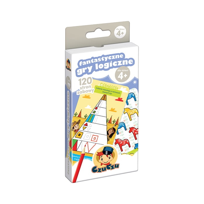 CzuCzu Fantastyczne gry logiczne 4+ – książeczka edukacyjna dla przedszkolaków