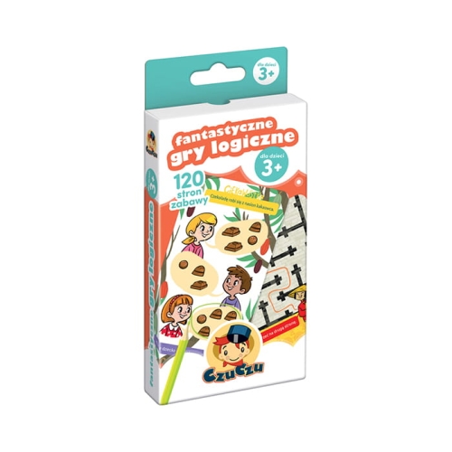 CzuCzu Fantastyczne gry logiczne 3+ – książeczka z grami logicznymi dla dzieci 3+