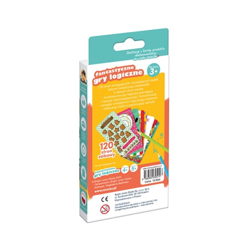 Edukacyjne łamigłówki CzuCzu Fantastyczne gry logiczne 3+ dla przedszkolaków