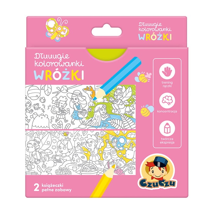kolorowe rysowanki z wróżkami – zestaw plastyczny dla dziewczynek