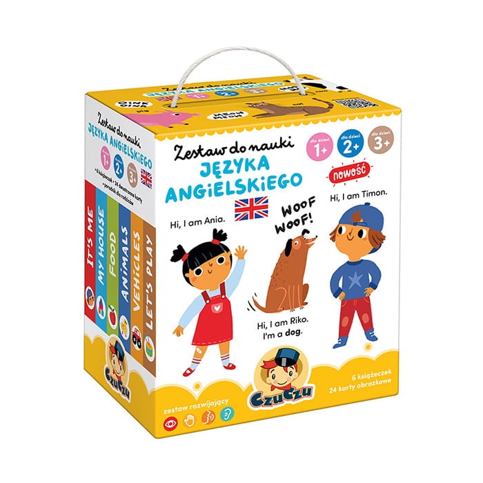 Zestaw do nauki języka angielskiego CzuCzu – edukacyjna pomoc dla dzieci 1‑3 lat