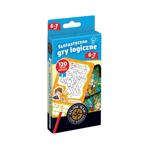 Xplore Team Fantastyczne gry logiczne 6-7 lat – edukacyjne łamigłówki dla dzieci
